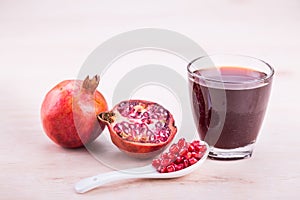Organic Pomegranate juice with high anti-oxidant good for health