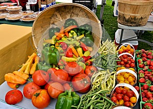 Organic produce at Farmers Market photo