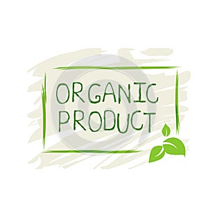 Organic product label and high quality product badges. Bio Pure healthy Eco food organic, bio and natural product icon