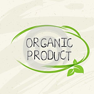 Organic product label and high quality product badges. Bio Pure healthy Eco food organic, bio and natural product icon