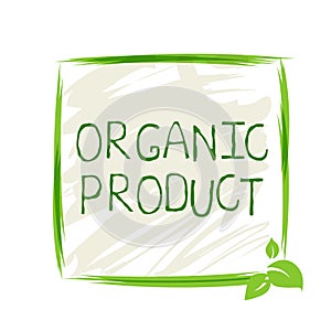 Organic product label and high quality product badges. Bio Pure healthy Eco food organic, bio and natural product icon