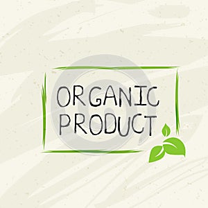 Organic product label and high quality product badges. Bio Pure healthy Eco food organic, bio and natural product icon