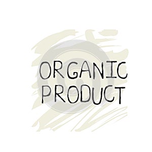 Organic product label and high quality product badges. Bio Pure healthy Eco food organic, bio and natural product icon. Emblems