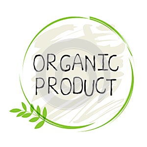 Organic product label and high quality product badges. Bio Pure healthy Eco food organic, bio and natural product icon. Emblems