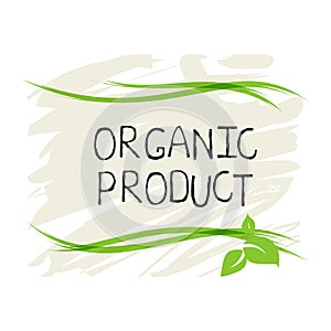 Organic product label and high quality product badges. Bio Pure healthy Eco food organic, bio and natural product icon. Emblems