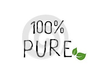 Organic product label and high quality product badges. Bio Pure healthy Eco food organic, bio and natural product icon. Emblems fo