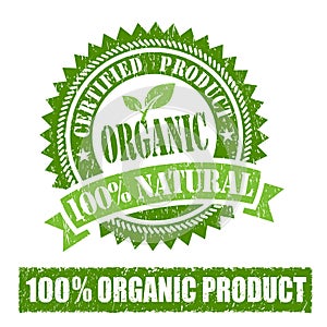 Organic Product Rubber Stamp