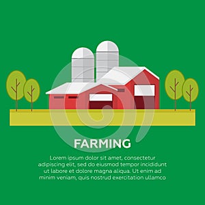 Organic products. Agriculture and Farming. Organic products vector