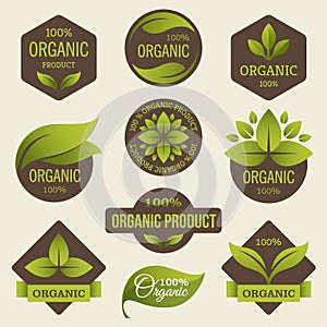 Organic products labels