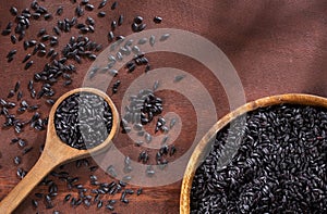 Organic Raw Black Rice - Oryza sativa