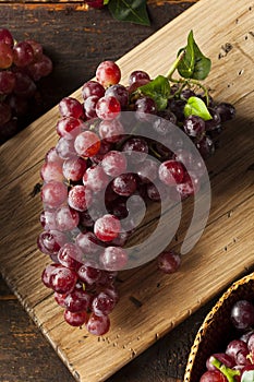 Organic Raw Red Grapes