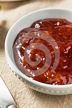 Organic Raw Red Strawberry Jam Jelly