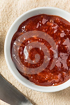 Organic Raw Red Strawberry Jam Jelly