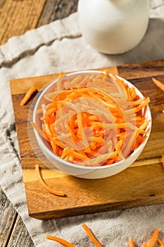 Organic Raw Shredded Carrot Shreds photo