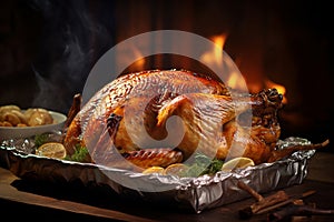 Organic roasted turkey: a delicious Thanksgiving feast