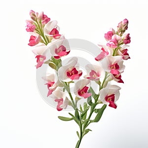 Organic Sculpting: Blooming Lily Of The Valley In White Background