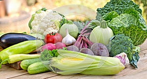 Organic seasonal vegetables