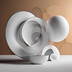 Organic shapes merging seamlessly, blurring the boundaries of form and structure, creating intrigue and visual interest1