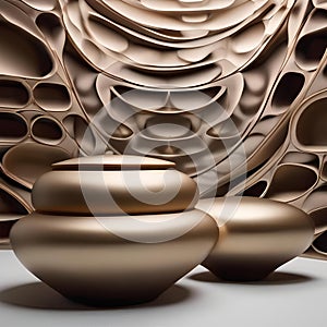 Organic shapes merging seamlessly, blurring the boundaries of form and structure, creating intrigue and visual interest3