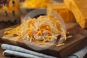 Organic Shredded Sharp Cheddar Cheese photo