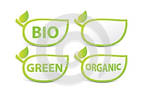 Organic sign, BIO sign, green