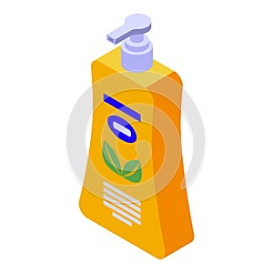 Organic soap detergent icon isometric vector. Beauty toiletries liquid