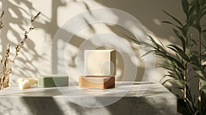 Organic soap packaging eco-friendly design.