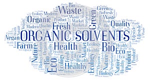 Organic Solvents word cloud.