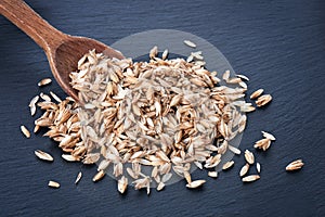 Organic spelt hulls