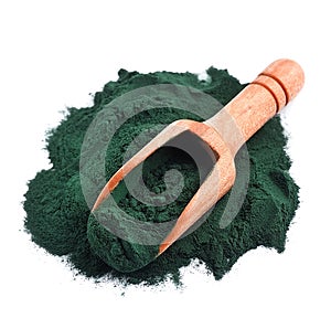 Organic spirulina algae powder