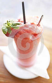 Organic Strawberry smoothie