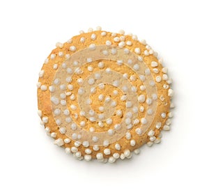 Organic sugar free cookie with puffed rice