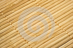 Organic tablecloth. Texture of bamboo napkin background, top view.