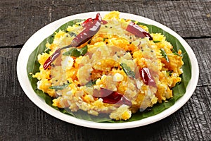 Organic Tapioca cooked with spices,