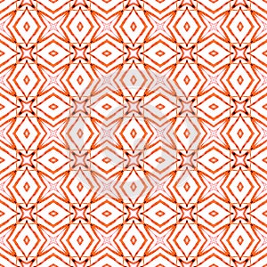 Organic tile. Orange indelible boho