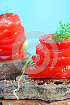 Organic tomatoe salad