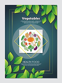 Organic Vegetables Flyer, with new and lovely design