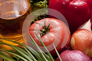 Organic vegetables still life