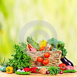 Organic vegetables photo