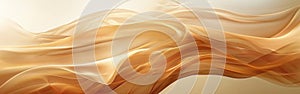 Organic Waving Lines Texture in Beige and Brown for Web Design and Wallpaper - Abstract Natural Background Banner and