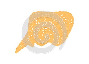 Organic Wavy Crayon Comic Bubble