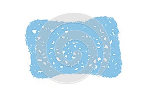 Organic Wavy Crayon Rectangle Frame Patch