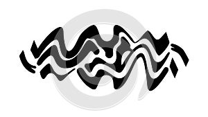 Organic Wavy Distortion Pattern, Dynamic Abstract Design, vector design Generative AI