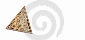 Organic White Millet Seeds - Triangular bowl