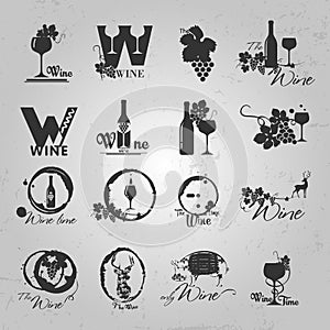 Organic wine logo.