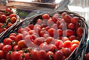 Organics cherry tomatoes at city market