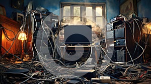 organization cable mess