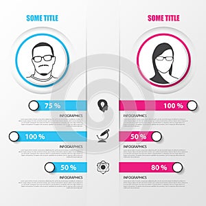 Organization chart. infographics design template. Vector illustration