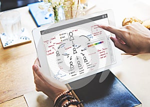 Organization Chart Management Planning Concept