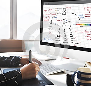 Organization Chart Management Planning Concept